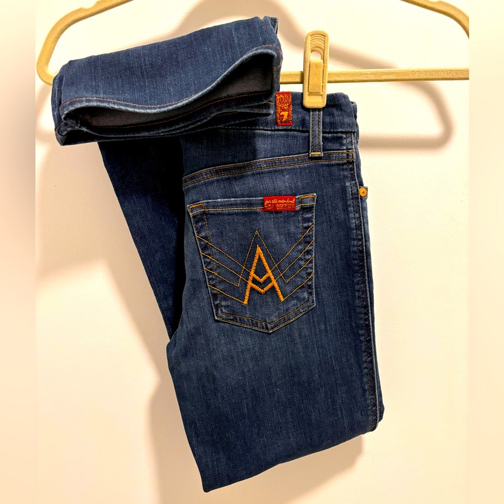 7 for all Mankind “A Pocket” jeans - barely worn but shortened!
